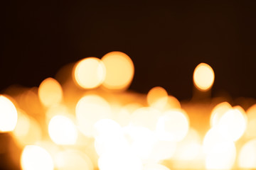 Border of defocused Christmas, lights on background