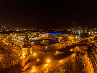 Fototapeta na wymiar Cartagena, Colombia, de noche