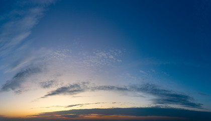 Fantastic clouds at sunrise