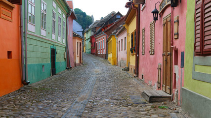Fototapeta premium Miasto Sighisoara w Rumunii, Europa