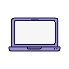 laptop computer device technology icon