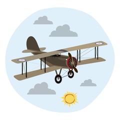 Aeroplane plane on white background © Grigory