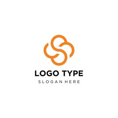 Creative minimalism business logotype icon symbol. Letter S vector line logo design.