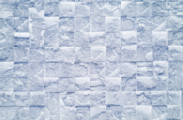 Blue mosaic tiles pattern or texture