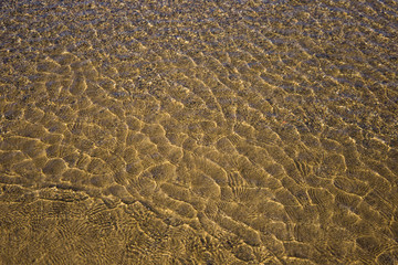 the structure of water in shades of sunlight, the manifestation of texture in the form of abstraction
