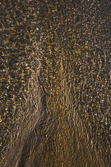 the structure of water in shades of sunlight, the manifestation of texture in the form of abstraction