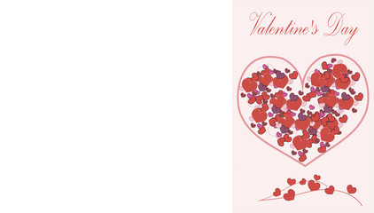 Print. Valentine's Day. Happy valentines day. Place for copy \ text