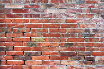 Naklejka premium Wall of old brick.