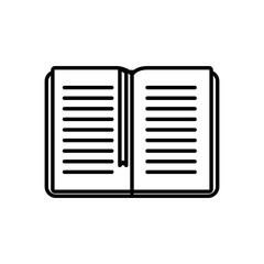 book bookmark education learning online icon thick line