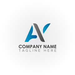 Initial letter AY simple logo Vector template. Simple AY Letter logo design. AY font type logo.