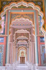 Fotobehang Patrika gate. The ninth gate of Jaipur, Jaipur, Rajasthan, India © witthaya