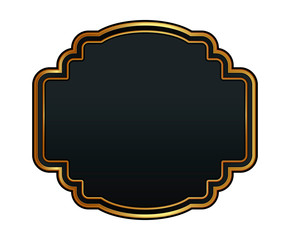 Black and Gold color Labels. Easy to edit. Perfect for design works.