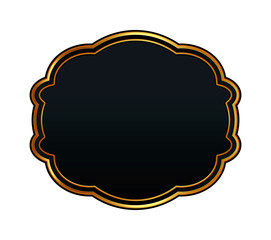 Black and Gold color Labels. Easy to edit. Perfect for design works.