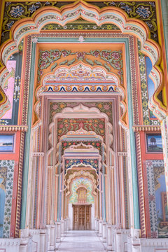 Patrika gate. The ninth gate of Jaipur, Jaipur, Rajasthan, India