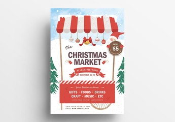 Christmas Market Poster Layout