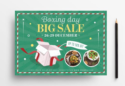 Boxing Day Sale Flyer Layout