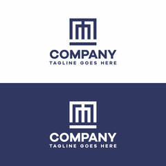 mm logo, building logo, finance logo, business logo