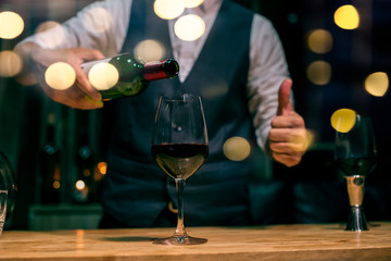 two glasses of red wine