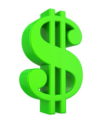 Dollar Currency Sign Isolated