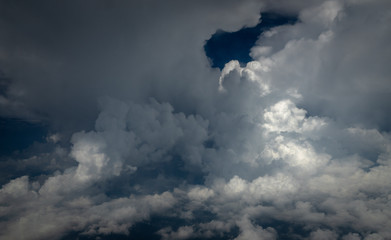 blue sky with clouds