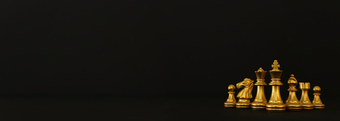 Image of chess game. Business, competition, strategy, leadership and success concept