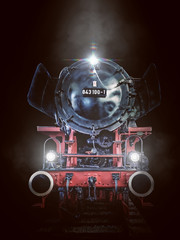 black steam locomotive © Sven Bachstroem