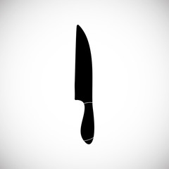 Isolated cute knife. Simple