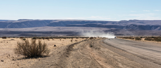 Dustroad in Namibia