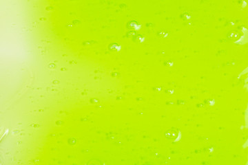 Green bubble background. Top view.