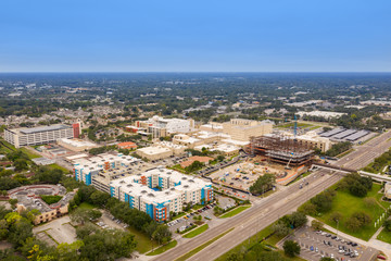 Fototapeta na wymiar Aerial photo Tampa Hospital Florida USA