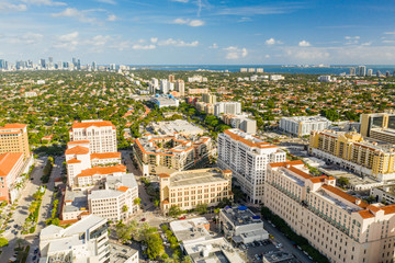 Aerial drone footage Coral Gables FL circa 2019