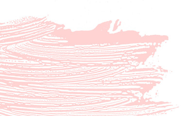 Grunge texture. Distress pink rough trace. Favorab