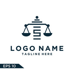  Logo design law Inspiration for companies from the initial letters logo S icon