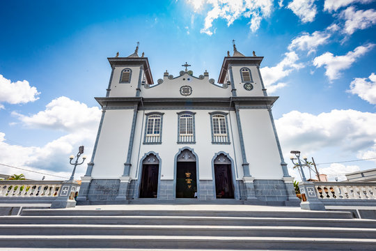 FORMIGA, MINAS GERAIS/BRAZIL - NOVEMBER 16, 2019: Colonial catholic church in the town.