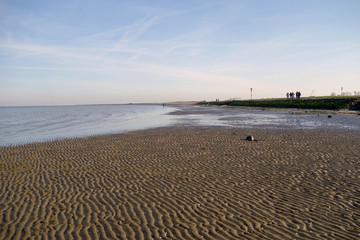 Der Strand an der Nordsee in Cuxhaven