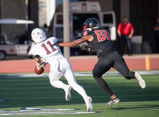Action photos of high school football players making amazing plays during a football game