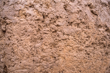 Clay texture of the earth in nature.