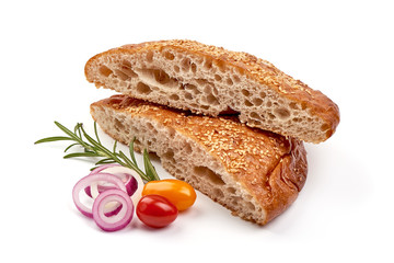 Pita Bread, isolated on white background