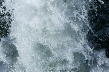 Dense texture water splash, outdoors