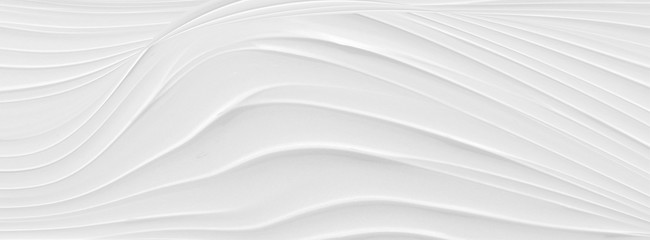 Abstract grey white waves and lines pattern.  Futuristic template background. 