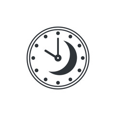 Sleeping time icon design isolated on white background. Vector illustration