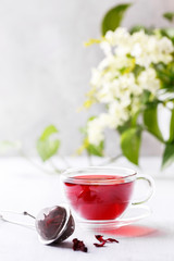 Healthy hibiscus tea