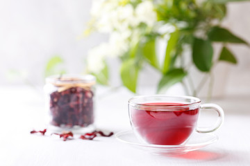 Healthy hibiscus tea