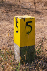 Yellow road sign