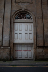 old wooden door