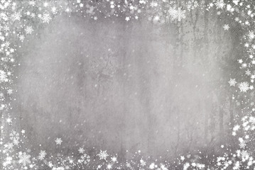 Elegant vintage grey Christmas and New year  background
