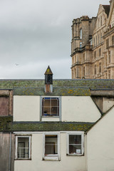 Rear side of Pulteney Bridge, designed by Robert Adam, Bath, United Kingdom.