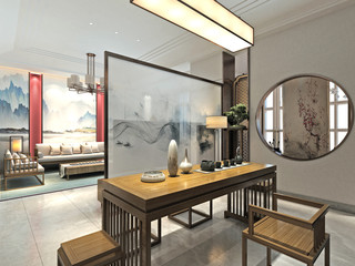 3d render of modern living room interior.