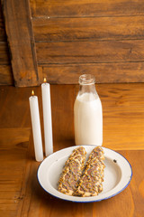 Christmas tree-shaped Christmas chocolate cookies