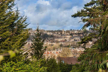 Fototapeta premium An overview on Bath City, United Kingdom.